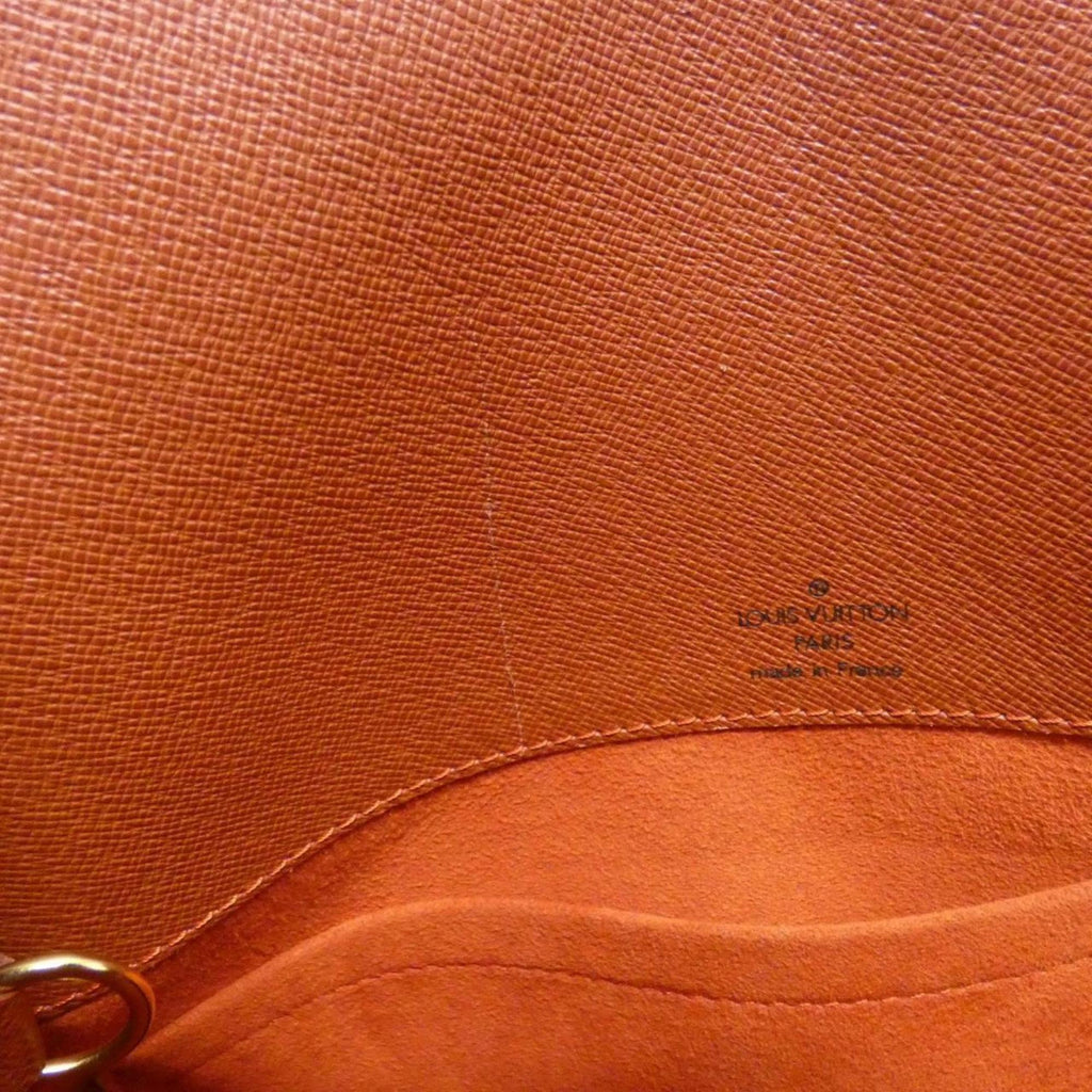 Louis Vuitton Brown Coated Canvas Shoulder Bag