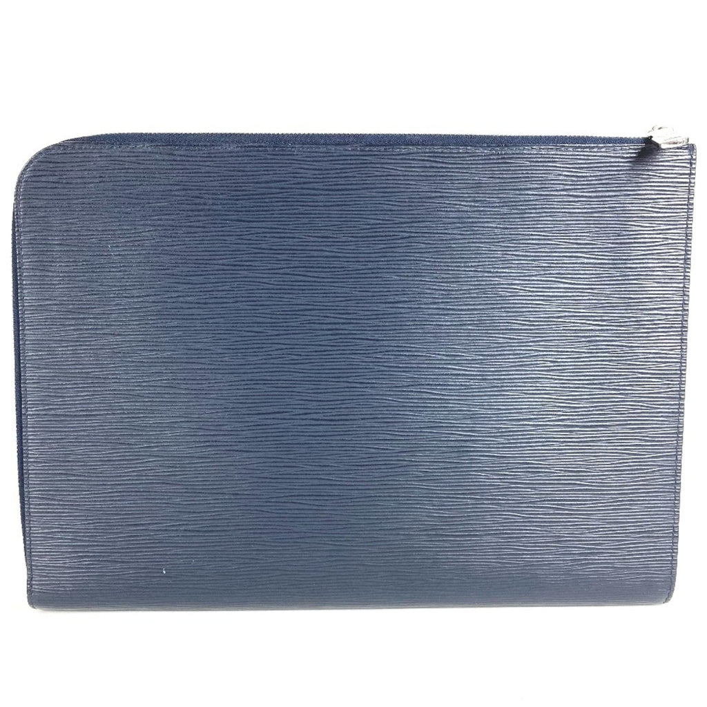 Louis Vuitton Epi Navy Blue Epi Leather Clutch Bag Pochette