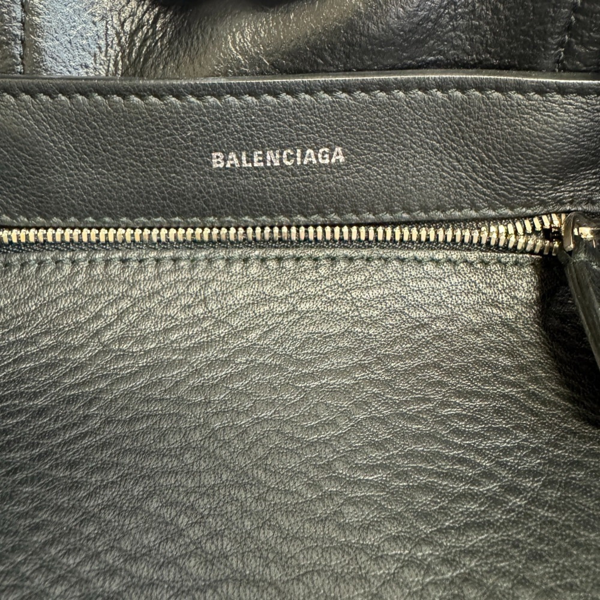 Balenciaga Black Leather Hand