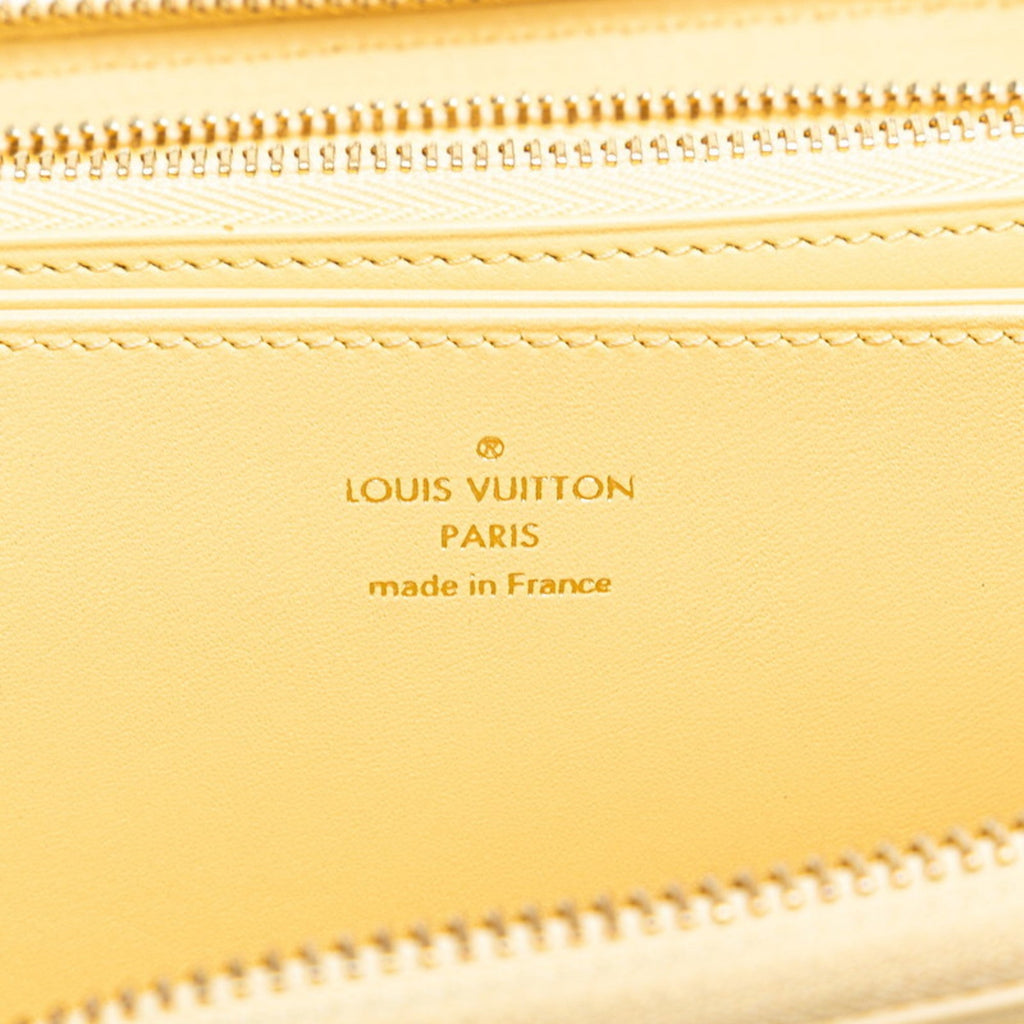 Louis Vuitton Yellow Leather Coin Purse/Coin Case