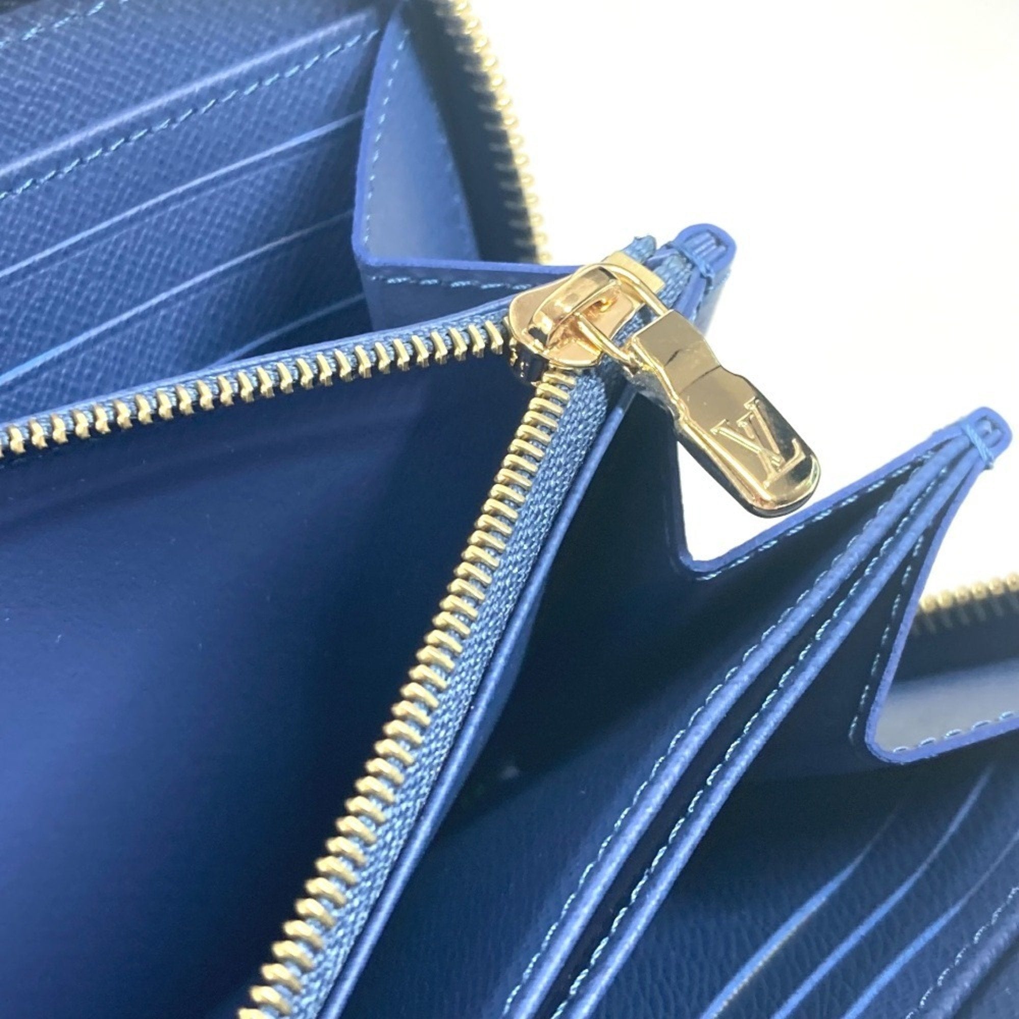 Louis Vuitton Monogram Denim Blue Long Wallet