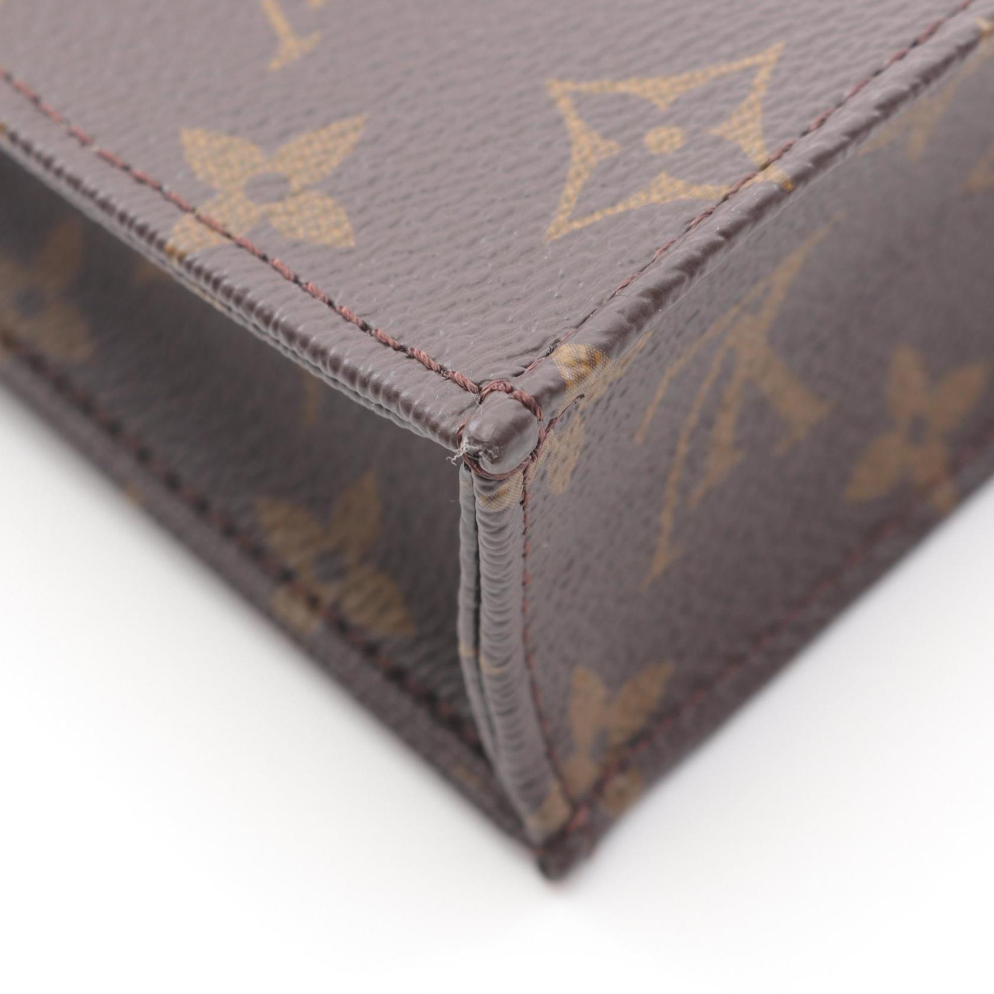 Louis Vuitton Brown Coated Canvas Leather Handbag