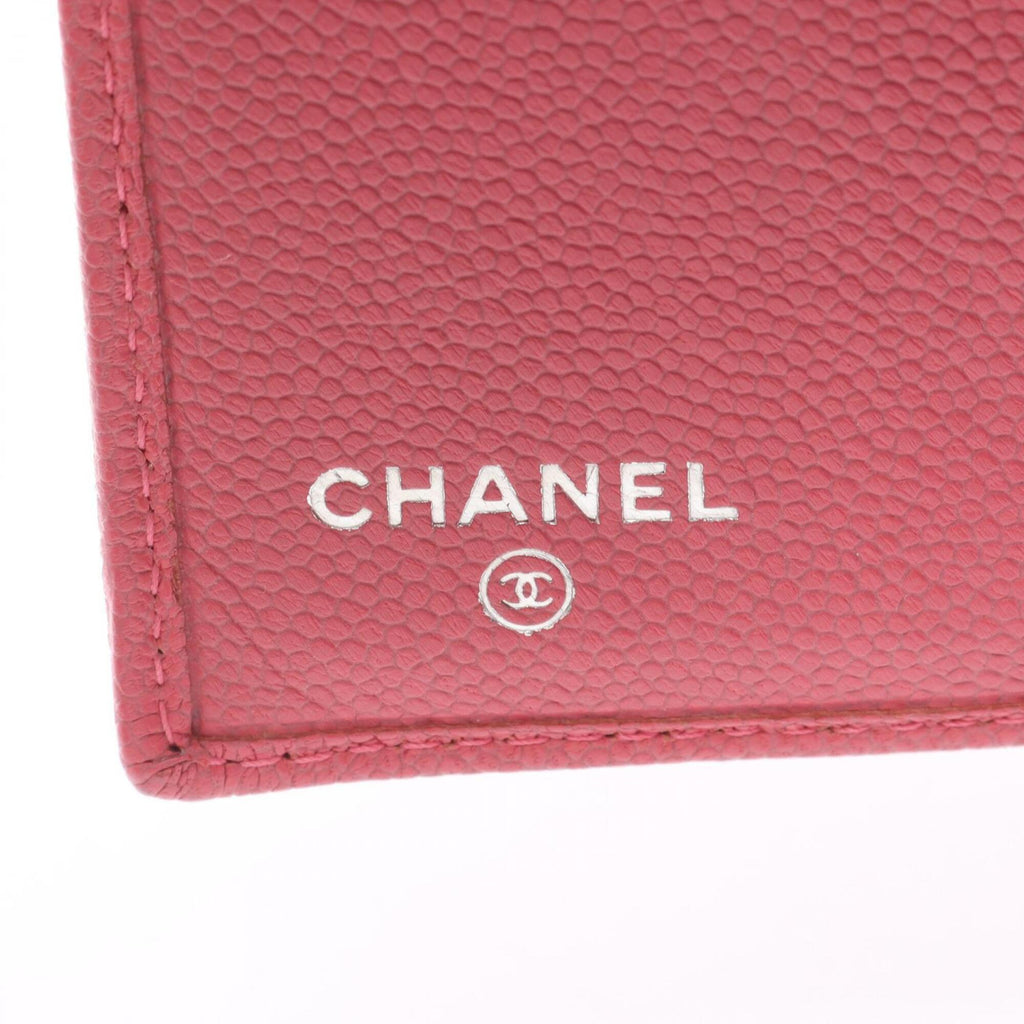 Chanel Pink Grained Calfskin Wallet (Tri-Fold)