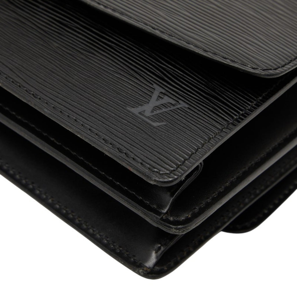 Louis Vuitton Black Leather Shoulder Bag