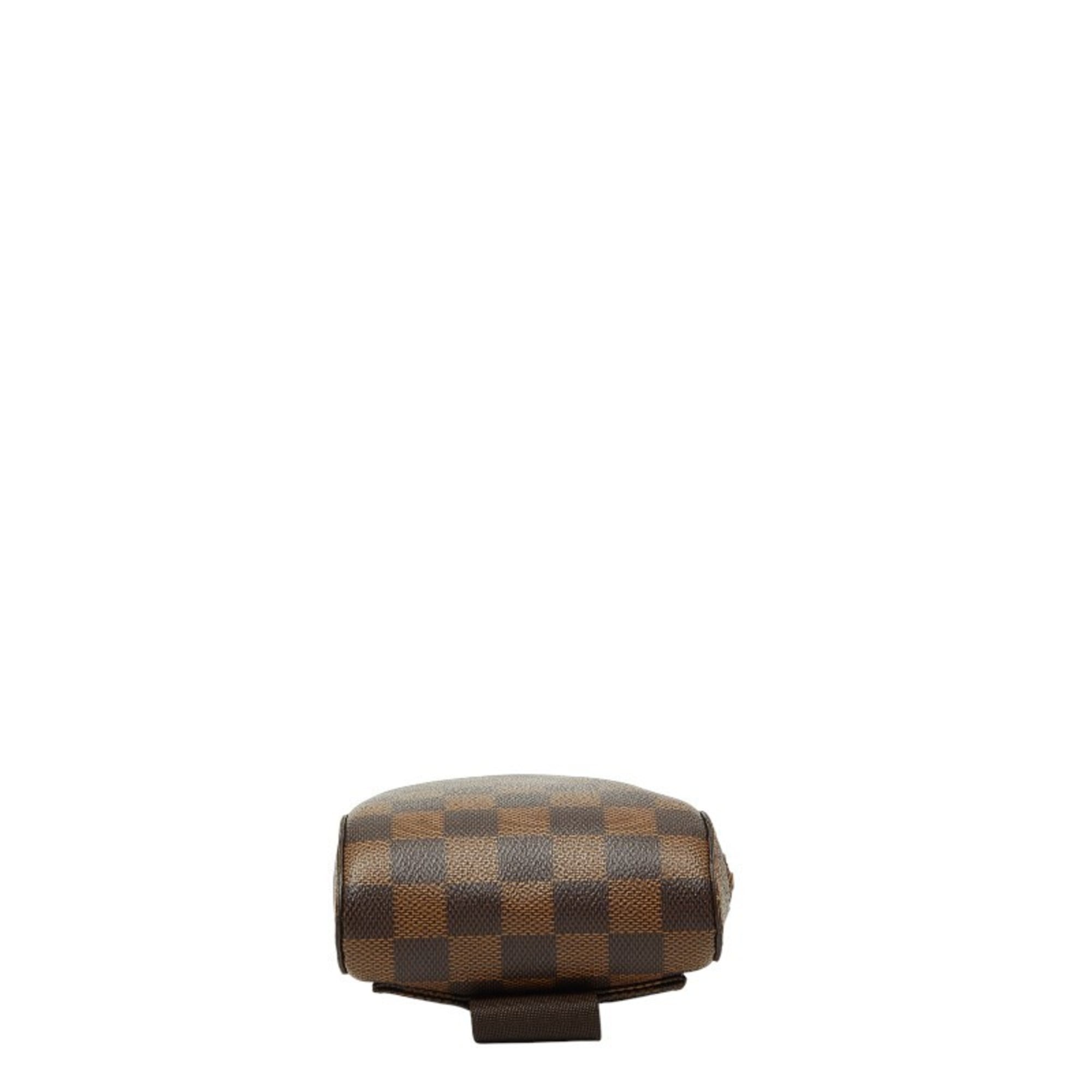 Louis Vuitton Brown Pvc Leather Sling Bag