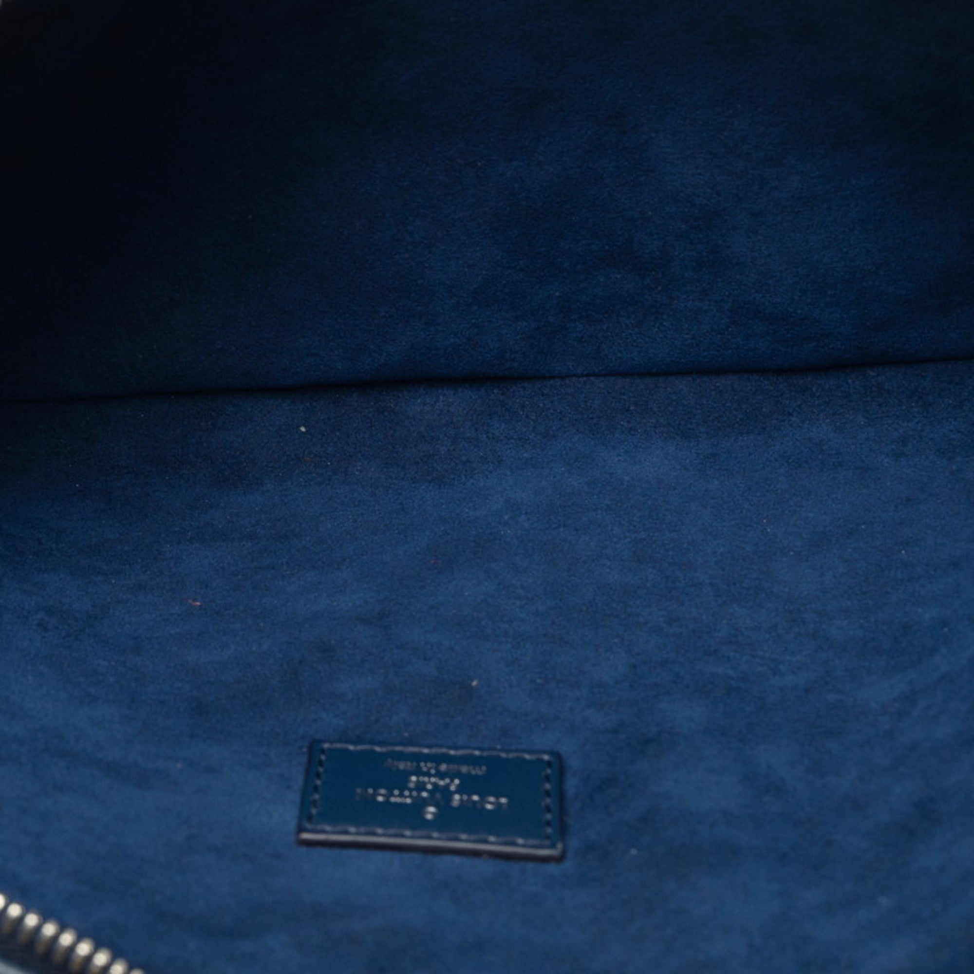 Louis Vuitton Epi Azur Blue Leather Pouch Sling Bag
