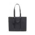 Louis Vuitton Black Leather Handbag Tote Bag