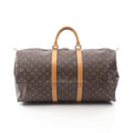Louis Vuitton Brown Monogram Coated Canvas Leather Boston Bag