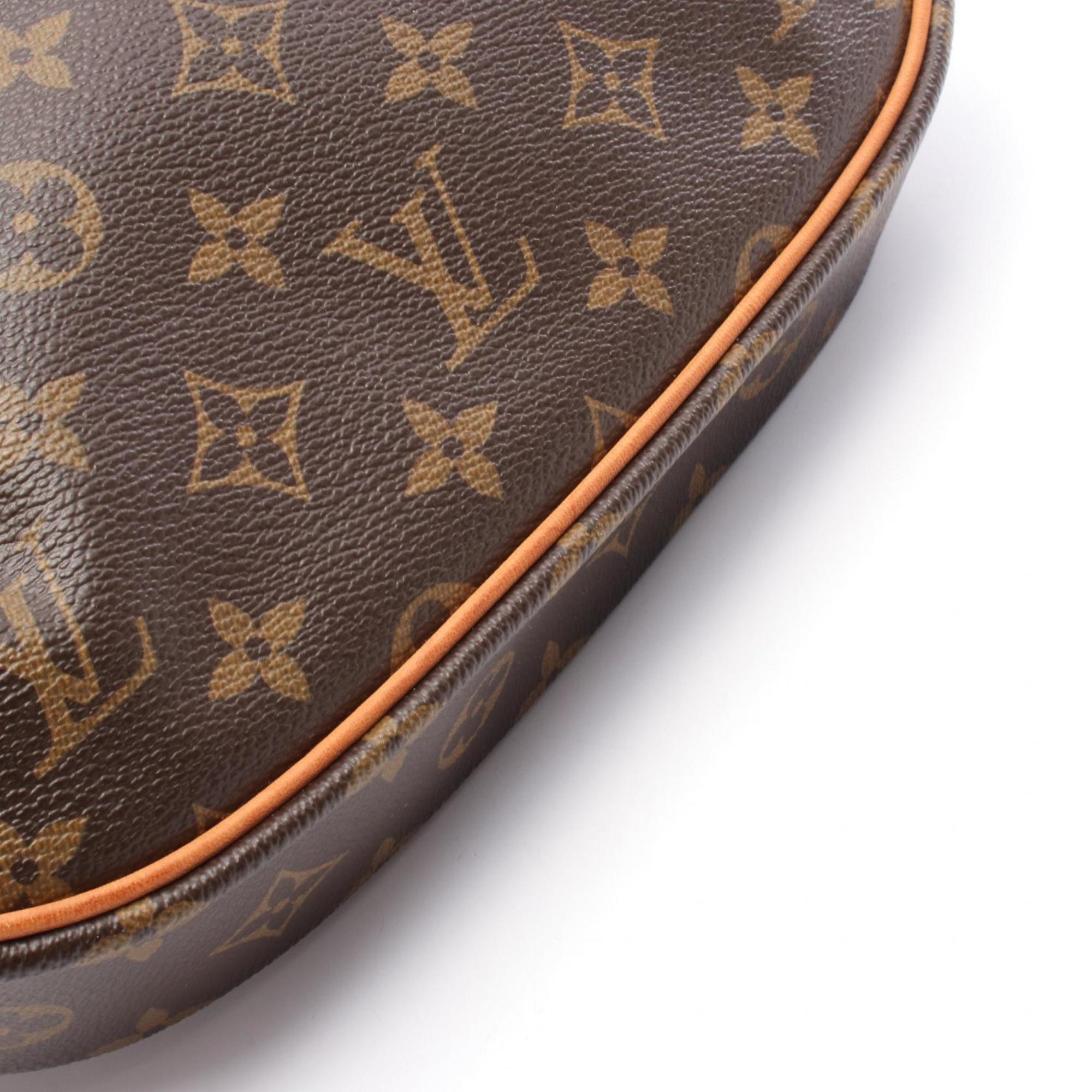 Louis Vuitton Monogram Brown Coated Canvas Leather Shoulder Bag