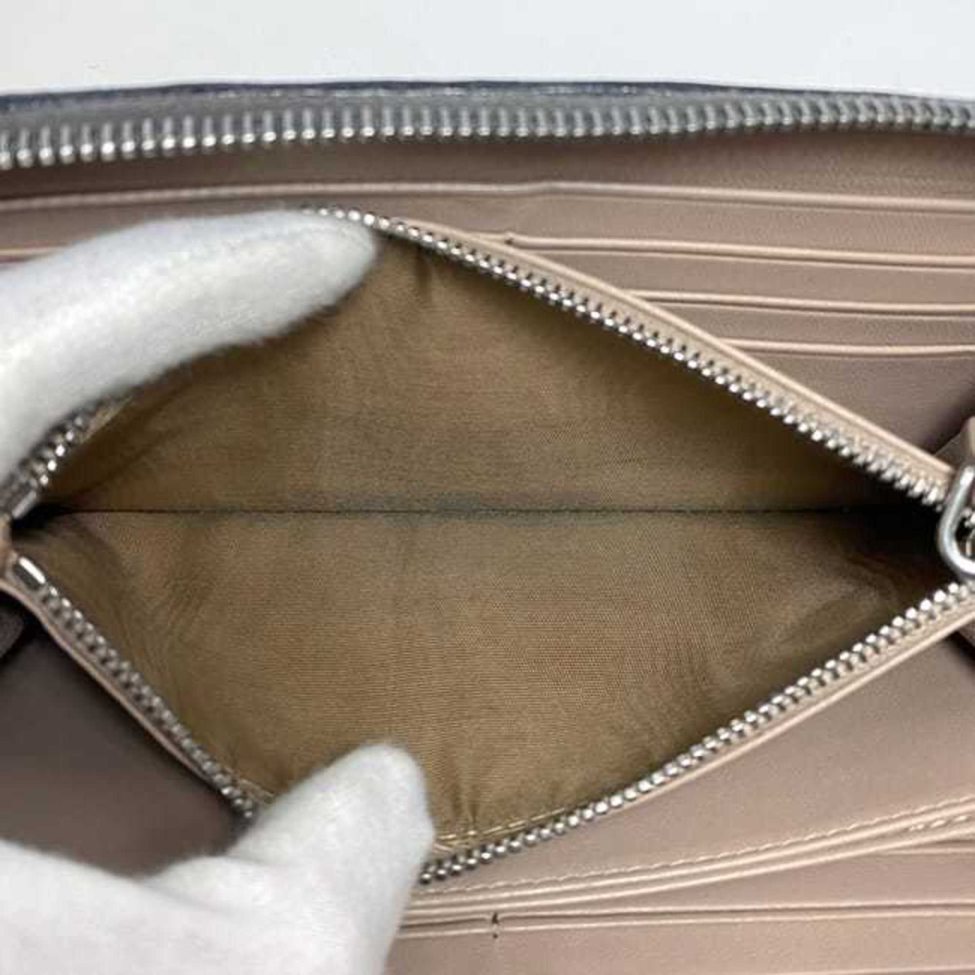Prada Black Leather Long Wallet (Bi-Fold)