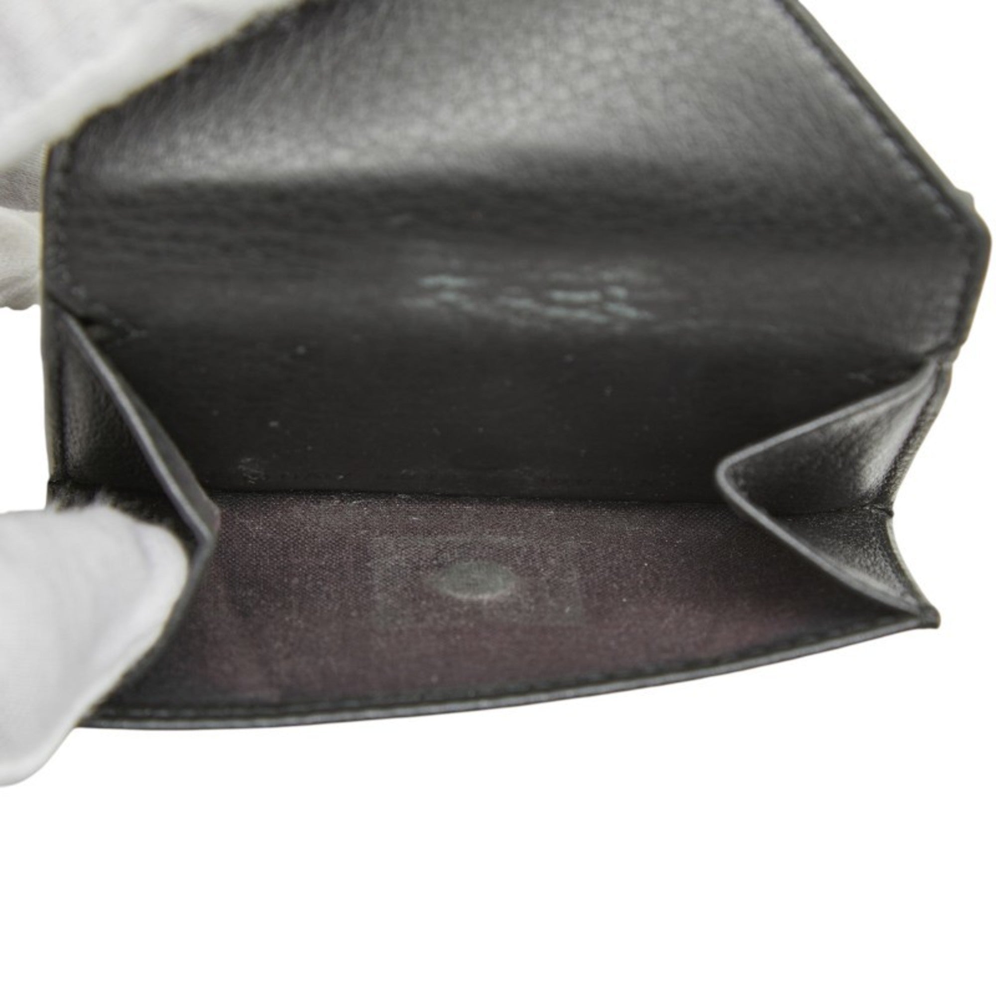 Balenciaga Black Leather Wallet (Tri-Fold)