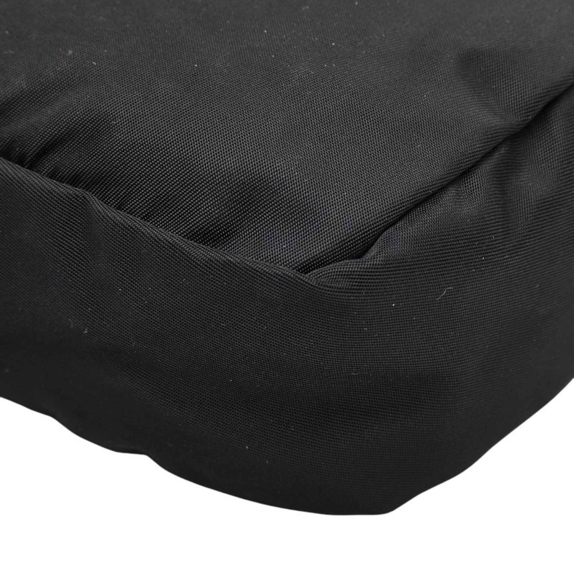 Prada Black Nylon Leather Pouch