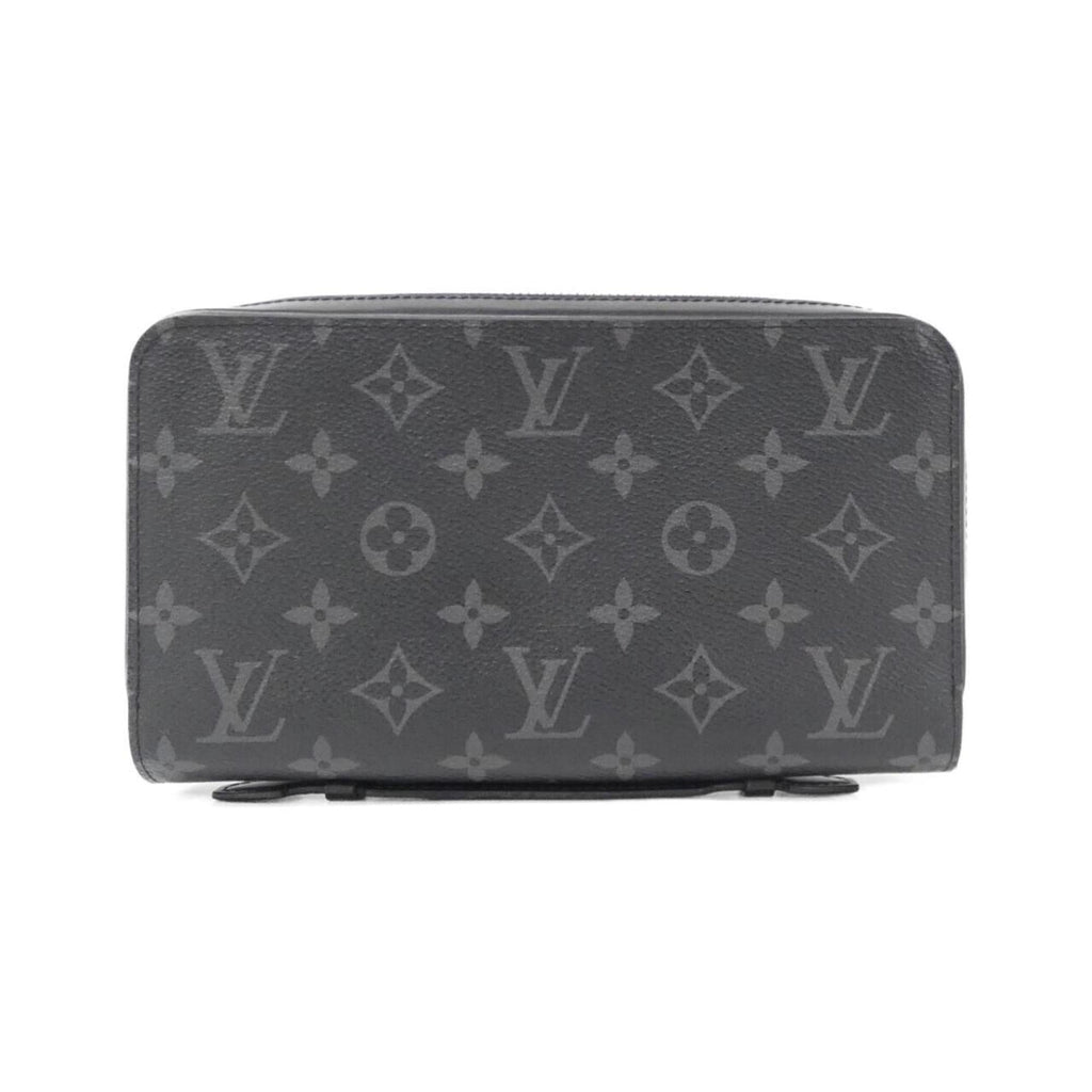 Louis Vuitton Black Coated Canvas Long Wallet