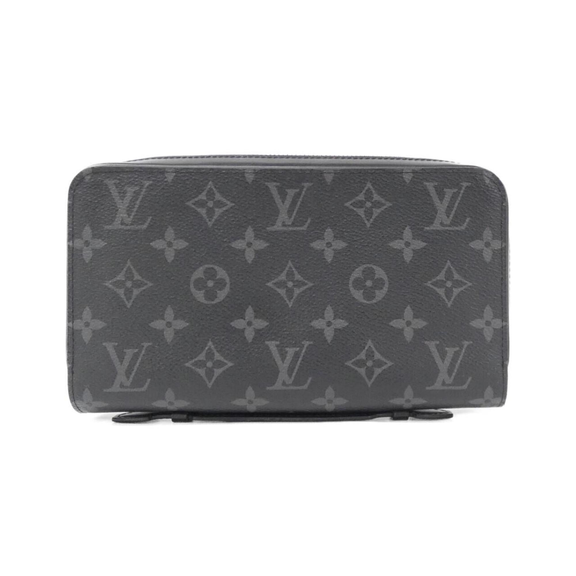 Louis Vuitton Black Coated Canvas Long Wallet