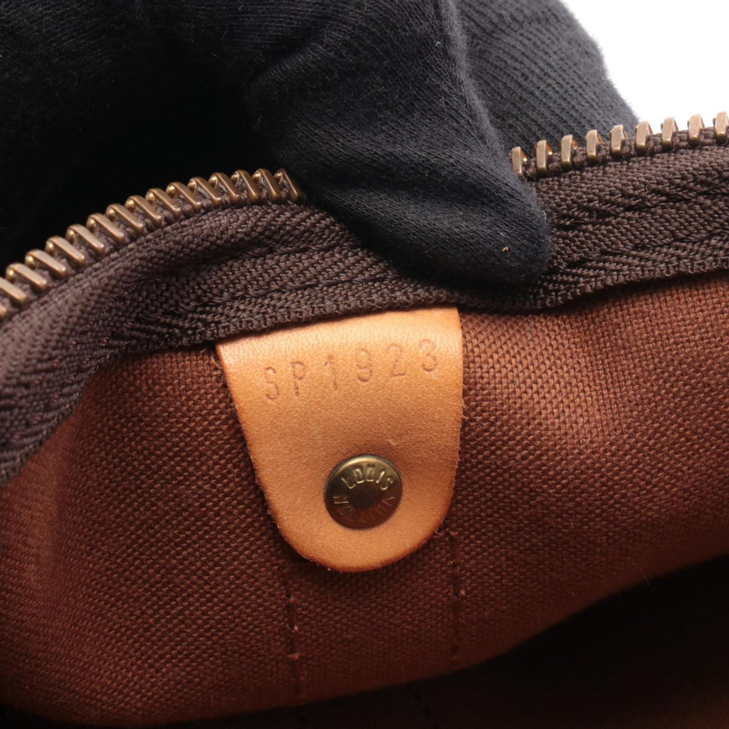Louis Vuitton Brown Monogram Coated Canvas Leather Boston Bag Handbag
