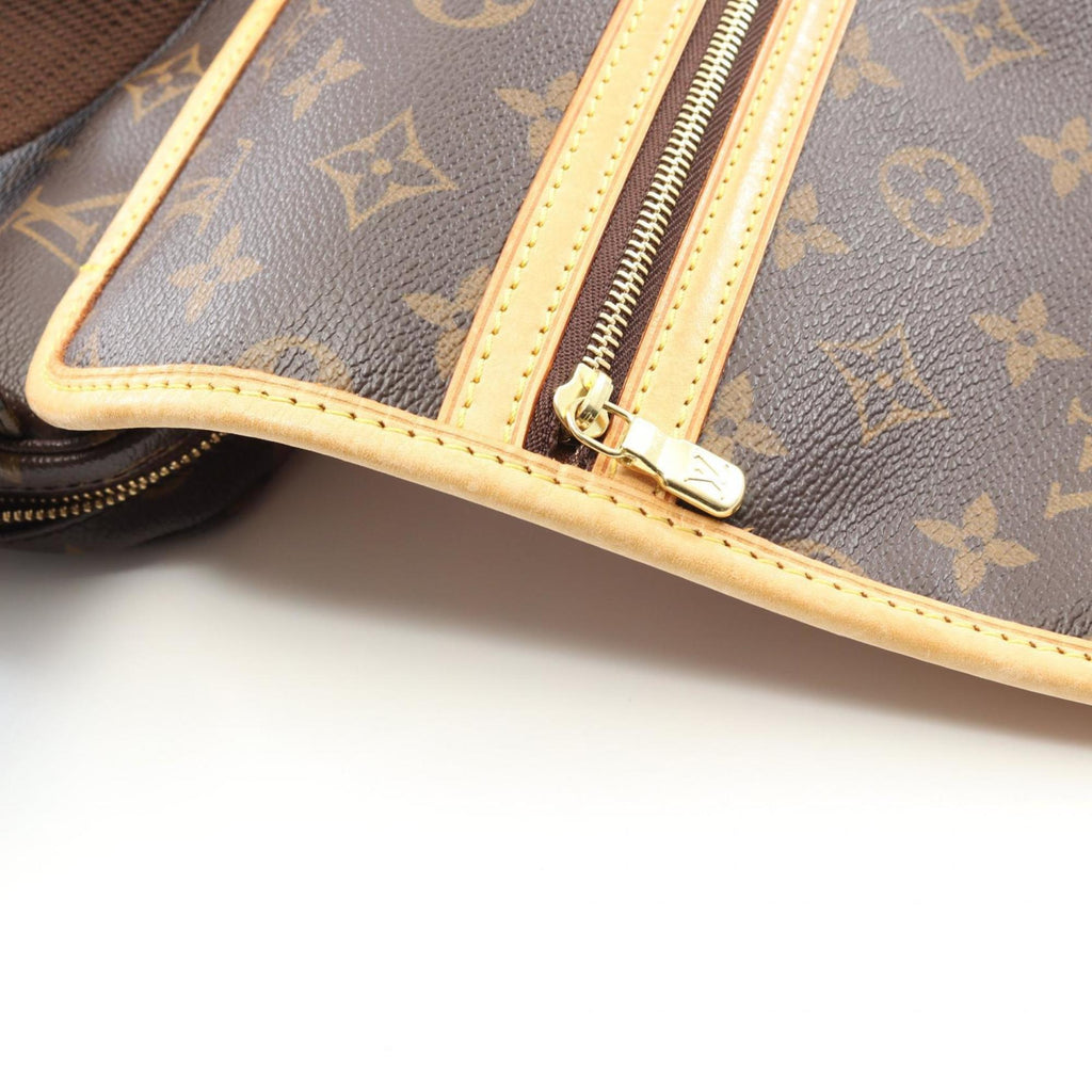 Louis Vuitton Brown Pvc Coated Canvas Leather Fanny Pack