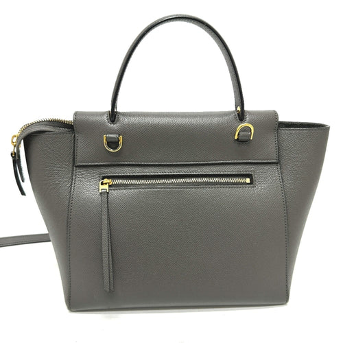 Celine Gray Leather Handbag