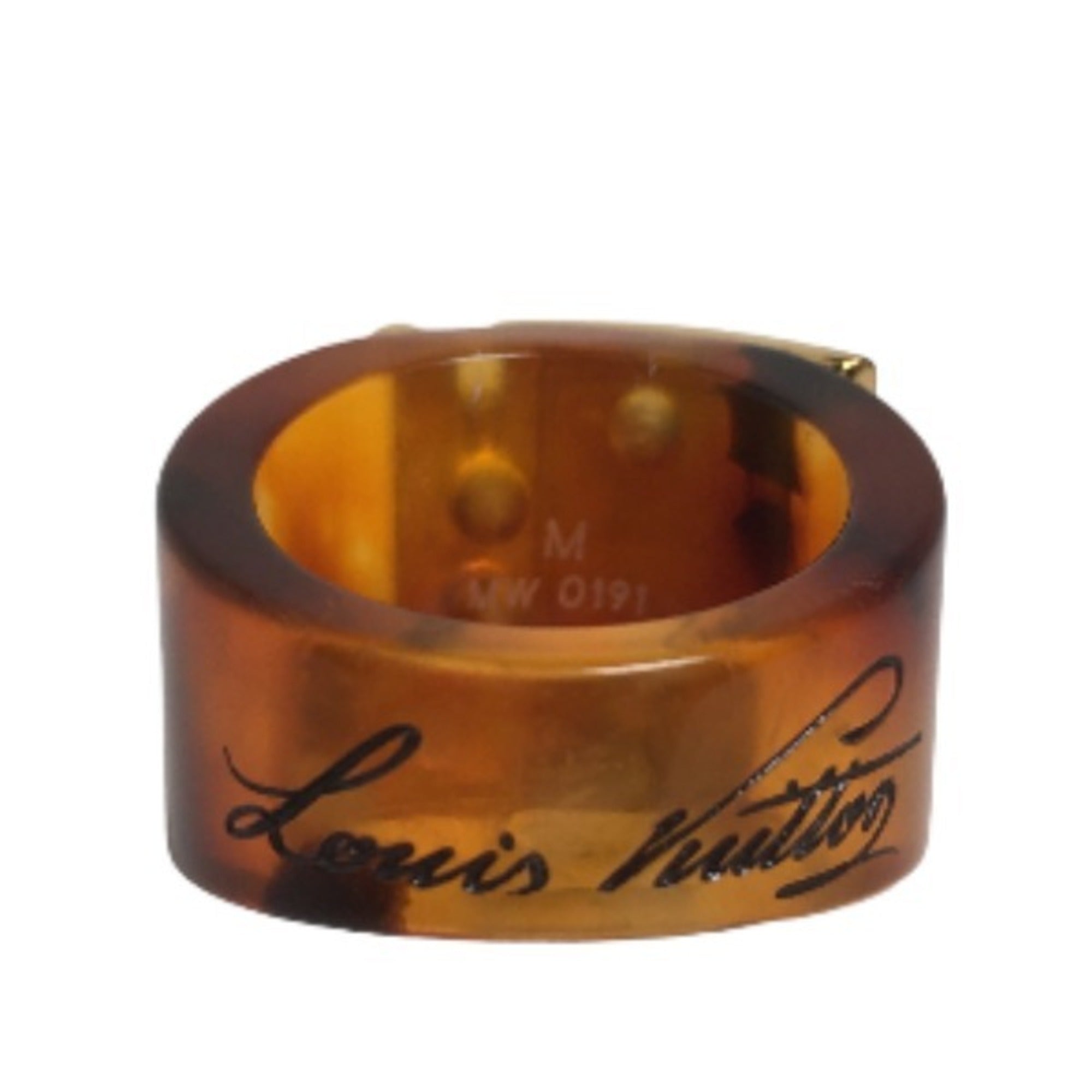 Louis Vuitton Metal Plastic Band Ring