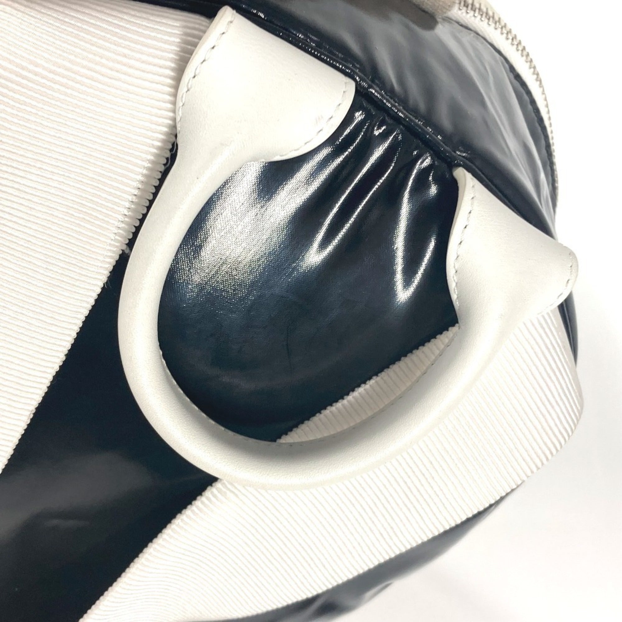 Chanel Black White Pvc Backpack