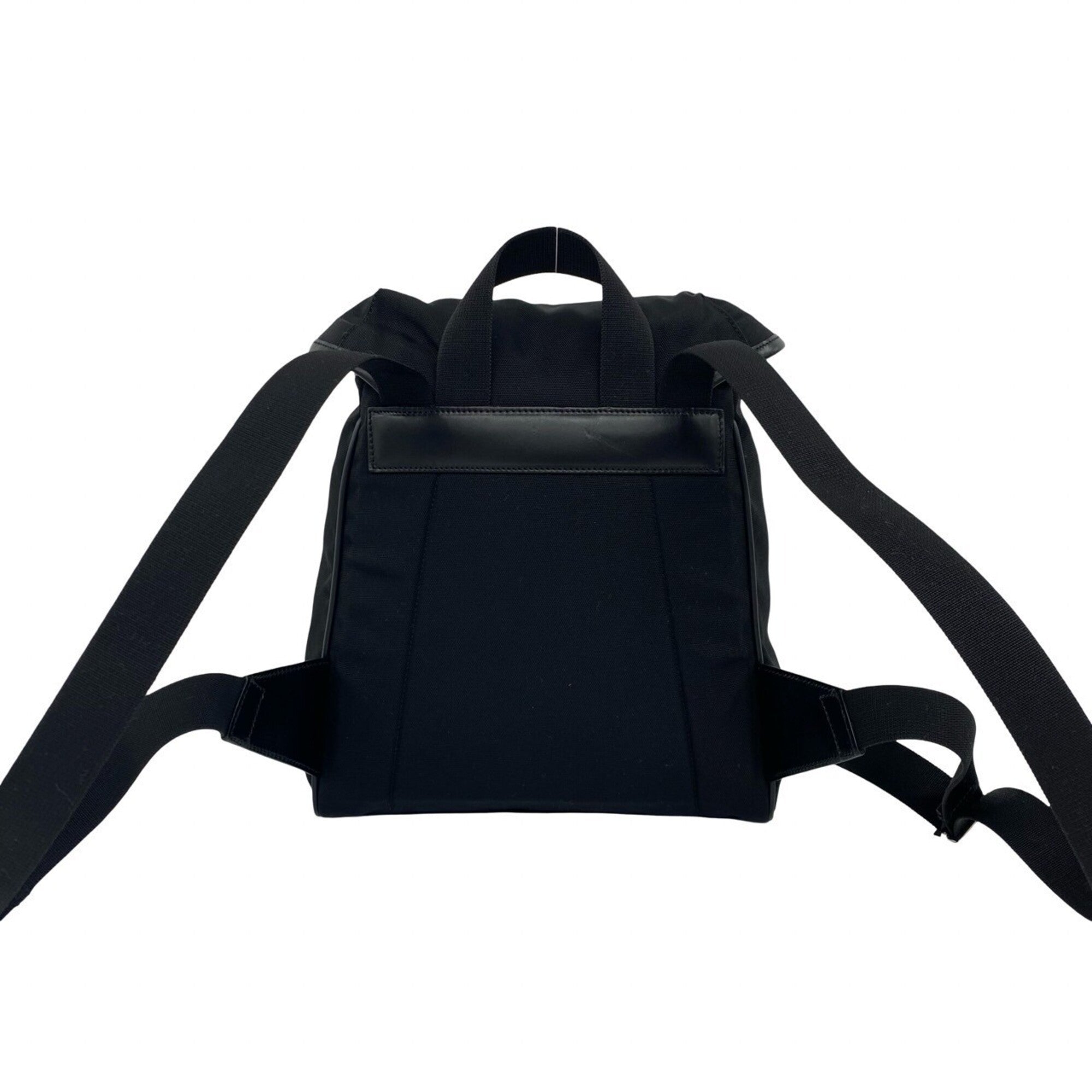 Gucci Black Nylon Leather Backpack (Pre-Owned)