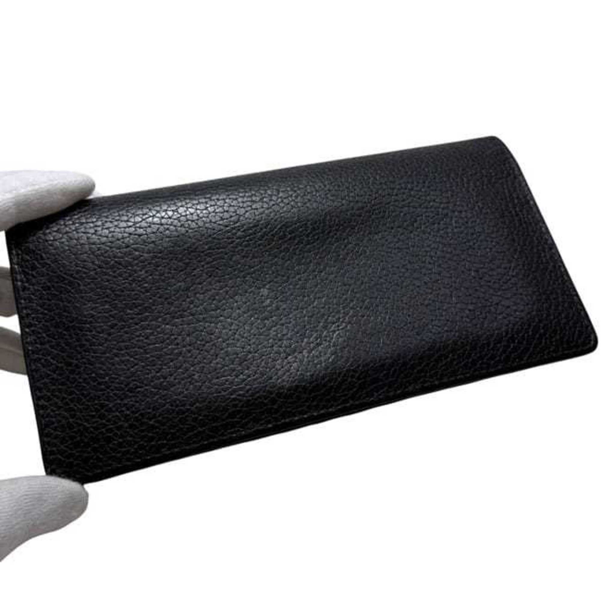 Louis Vuitton Black Noir Leather Long Wallet