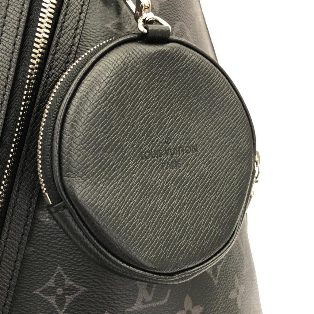Louis Vuitton Black Coated Canvas Leather Shoulder Bag