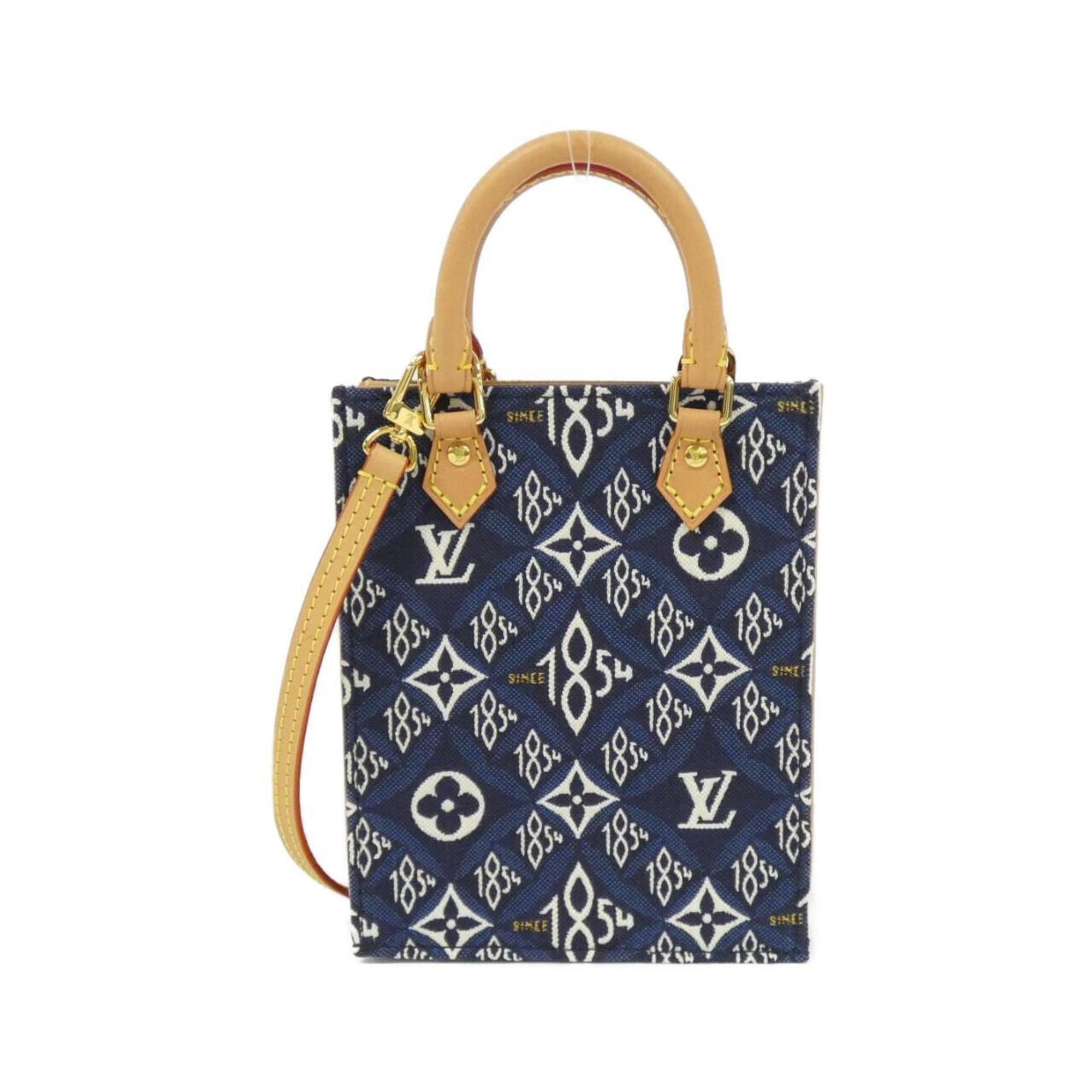 Louis Vuitton Blue Navy Jacquard Handbag