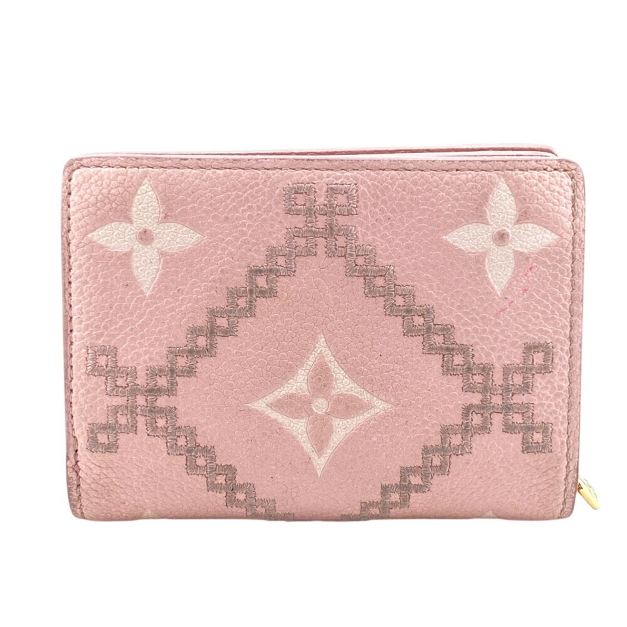 Louis Vuitton Pink Leather Wallet