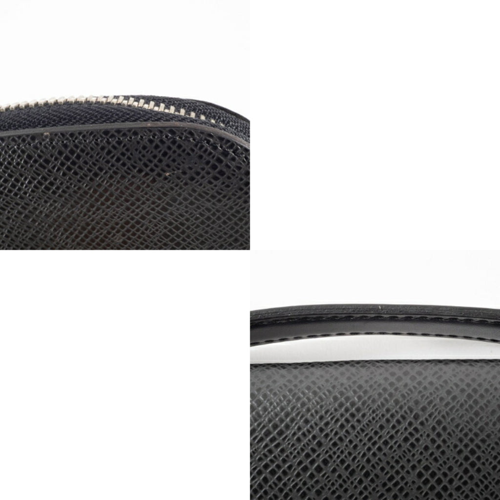 Louis Vuitton Black Taiga Leather Leather Long Bill Wallet