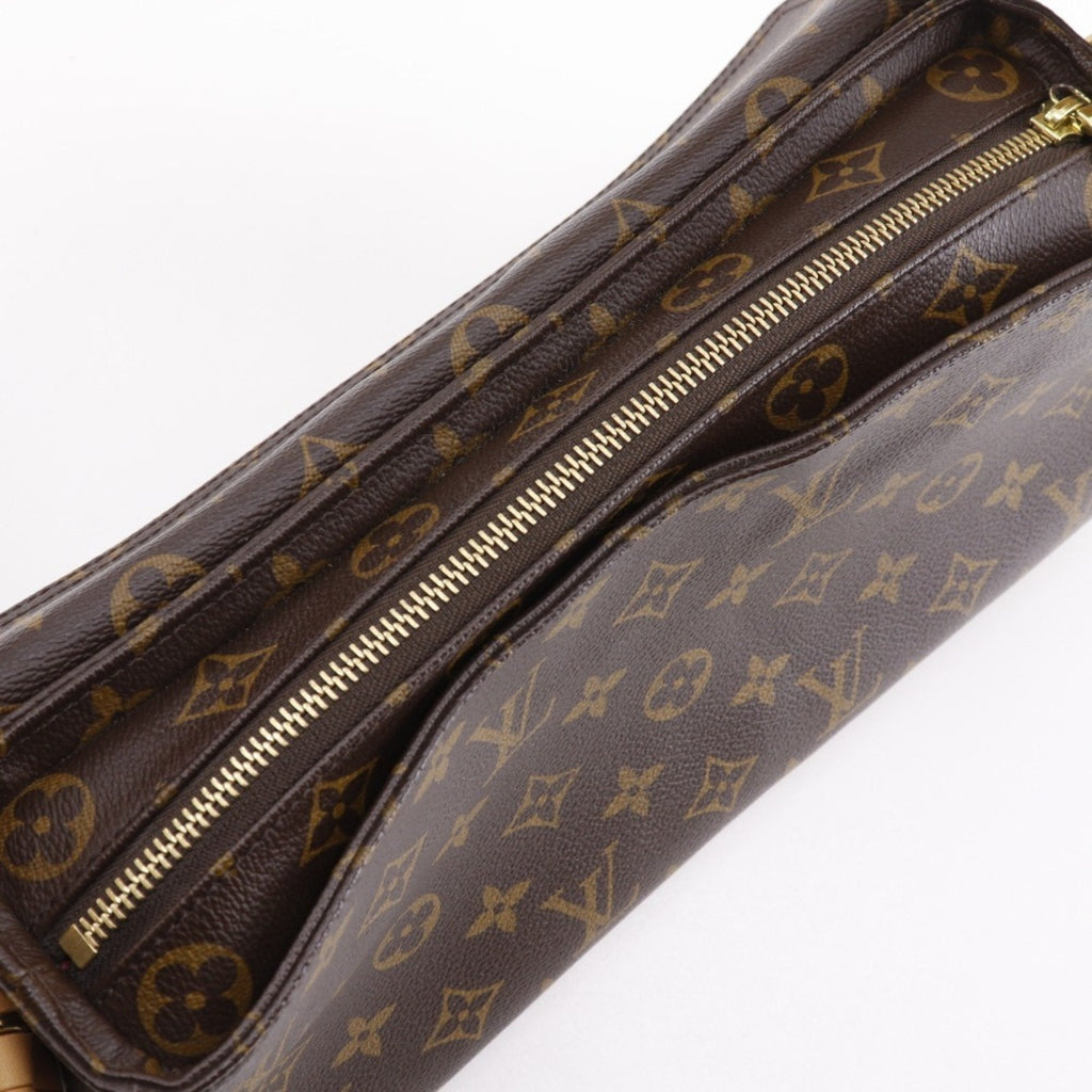 Louis Vuitton Brown Monogram Canvas Shoulder Bag