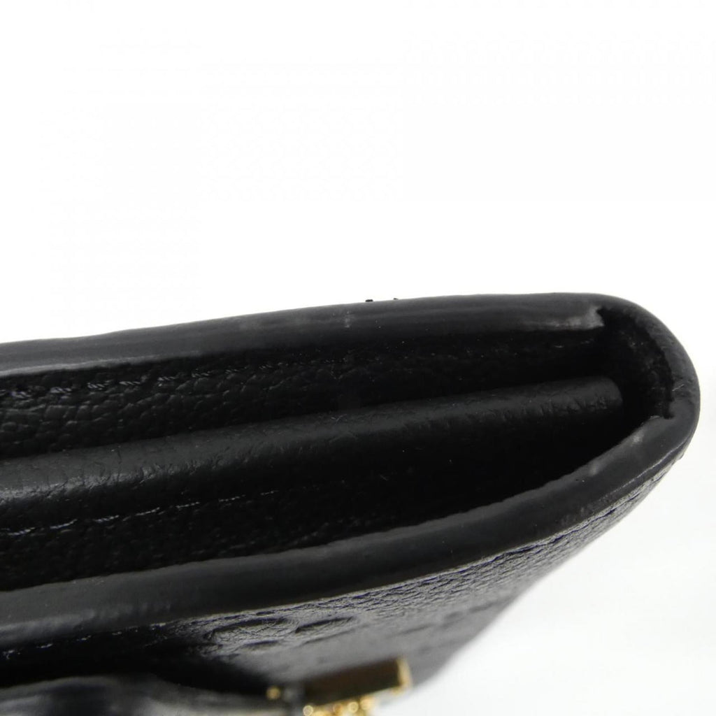 Louis Vuitton Black Leather Long Wallet