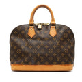 Louis Vuitton Brown Pvc Leather Handbag