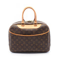 Louis Vuitton Monogram Brown Coated Canvas Leather Handbag