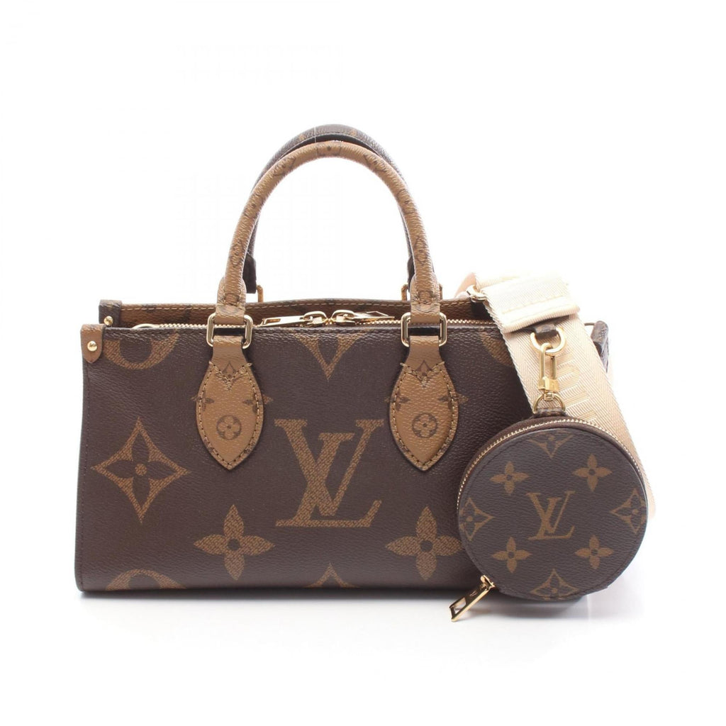 Louis Vuitton Brown Coated Canvas Handbag