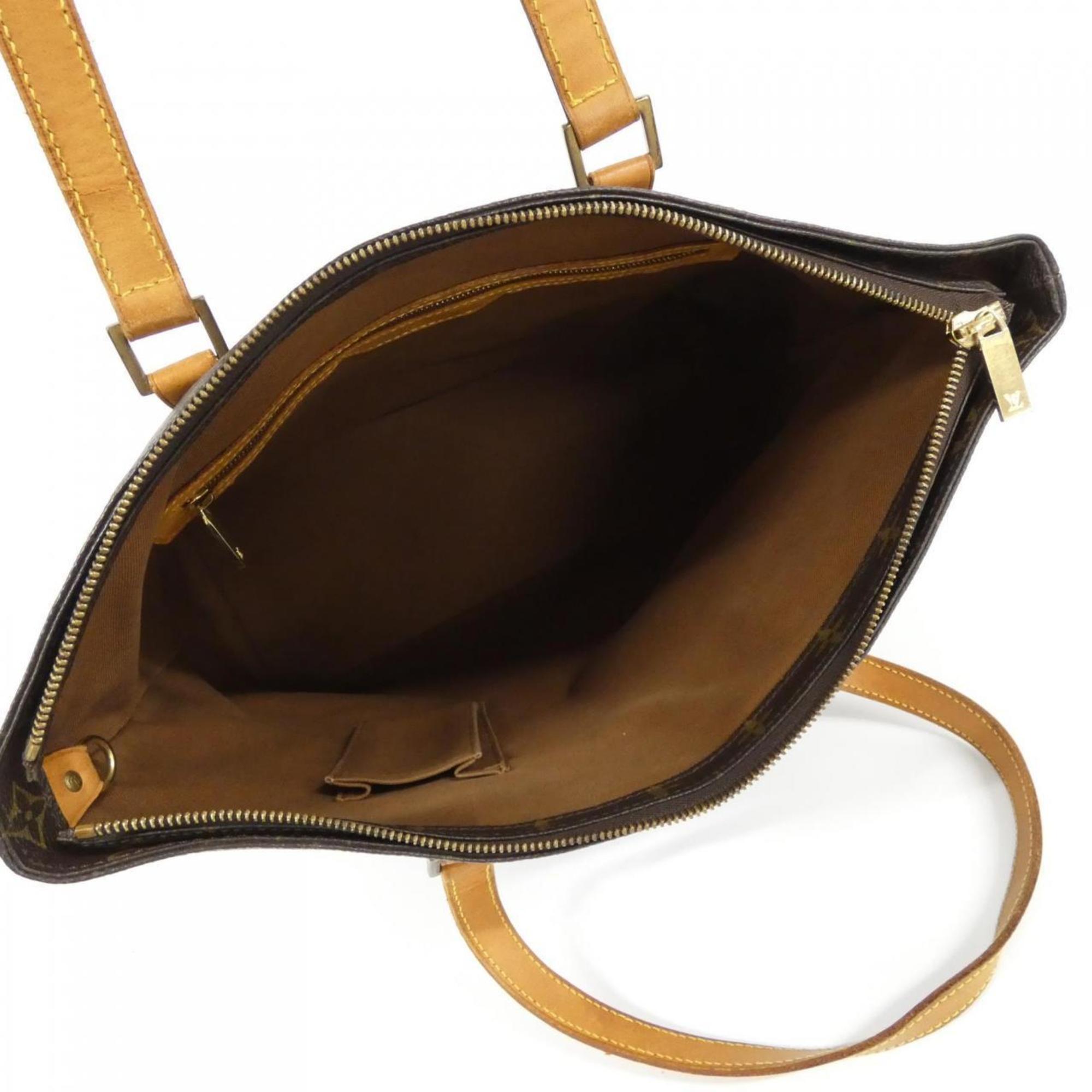 Louis Vuitton Marron Coated Canvas Handbag