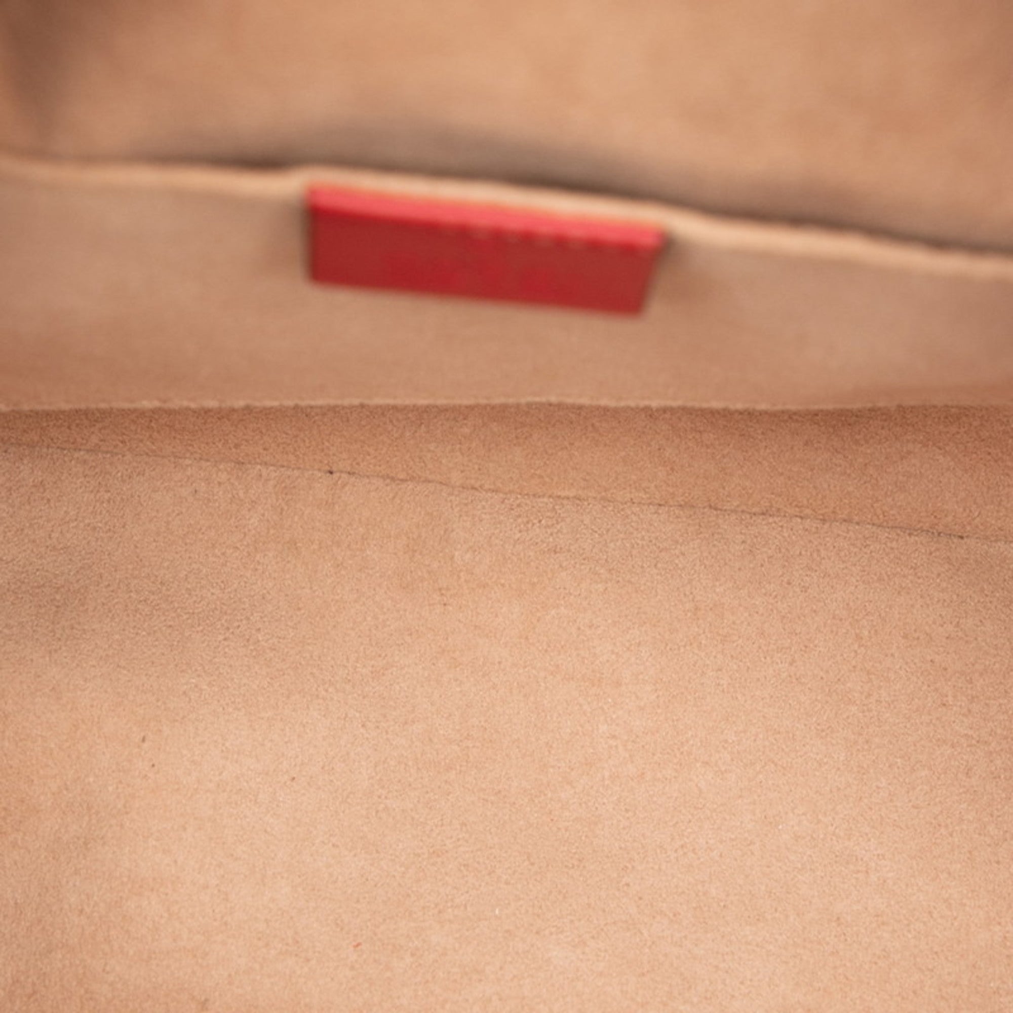 Gucci Red Color Leather Backpack (Pre-Owned)