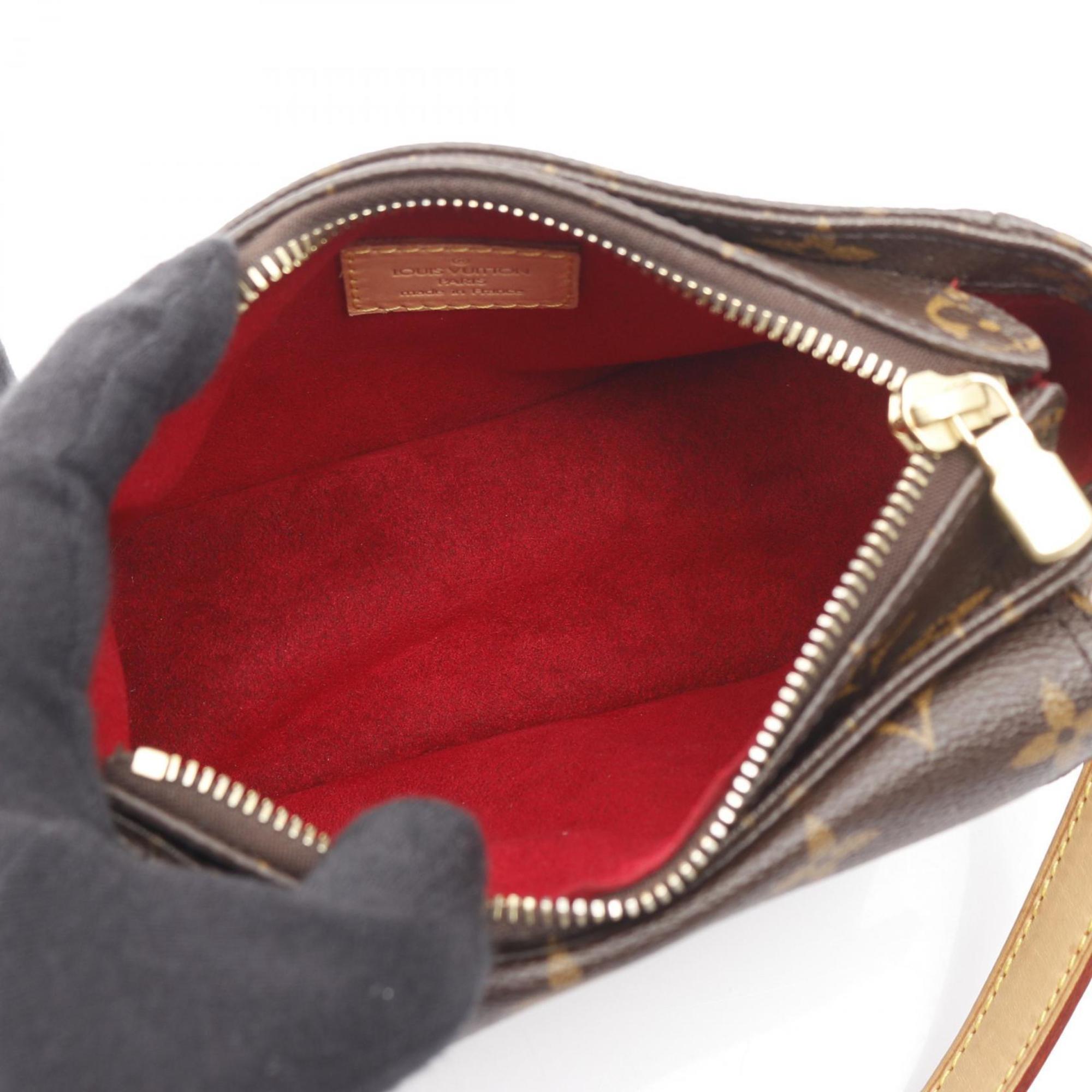 Louis Vuitton Brown Pvc Leather Shoulder Bag