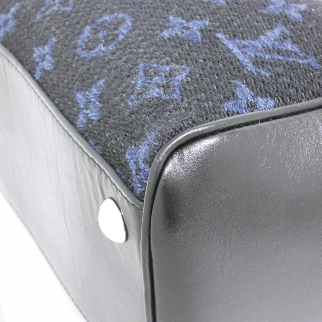Louis Vuitton Blue Cobalt Jacquard Leather Handbag
