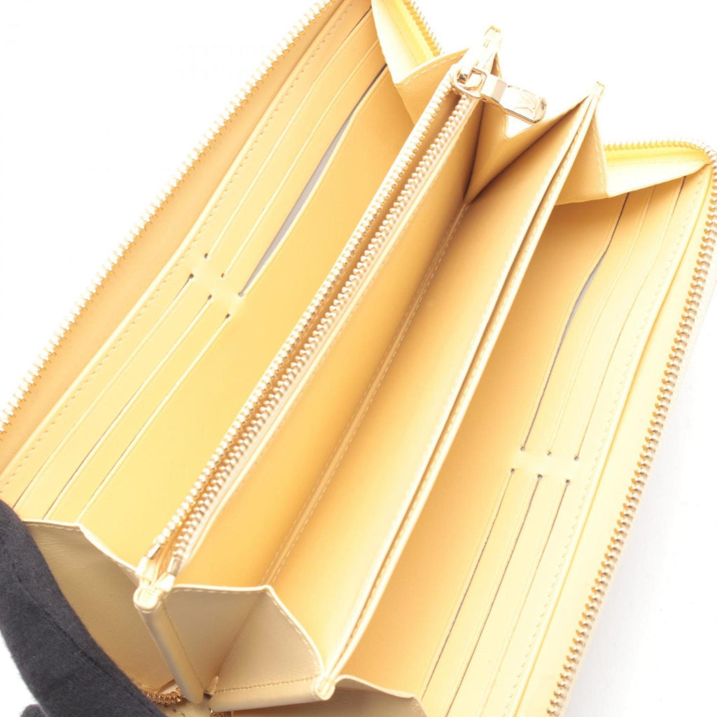 Louis Vuitton Ivory Jaune Yellow Leather Long Wallet