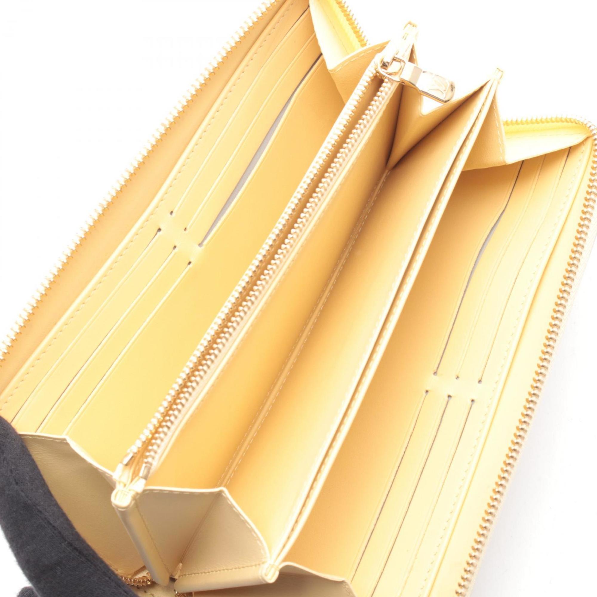 Louis Vuitton Ivory Jaune Yellow Leather Long Wallet