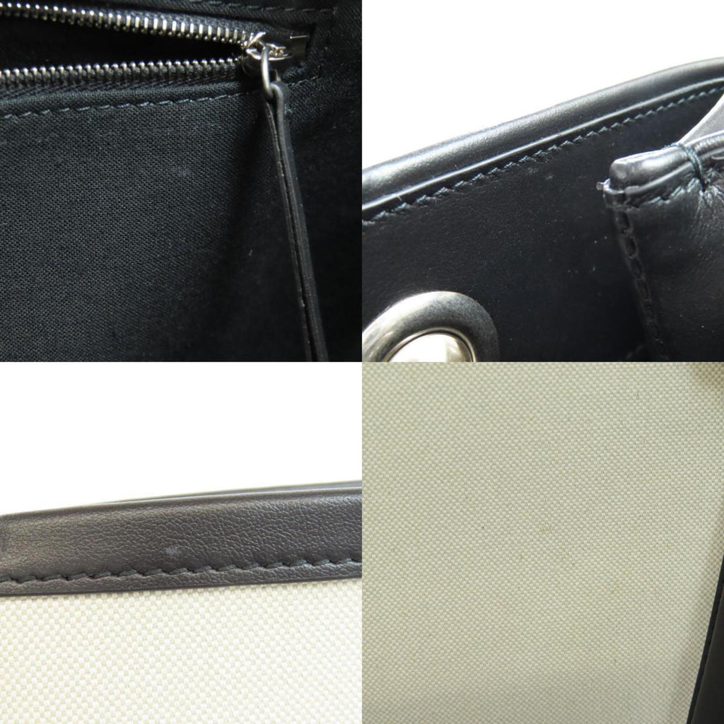 Balenciaga Black White Canvas Tote