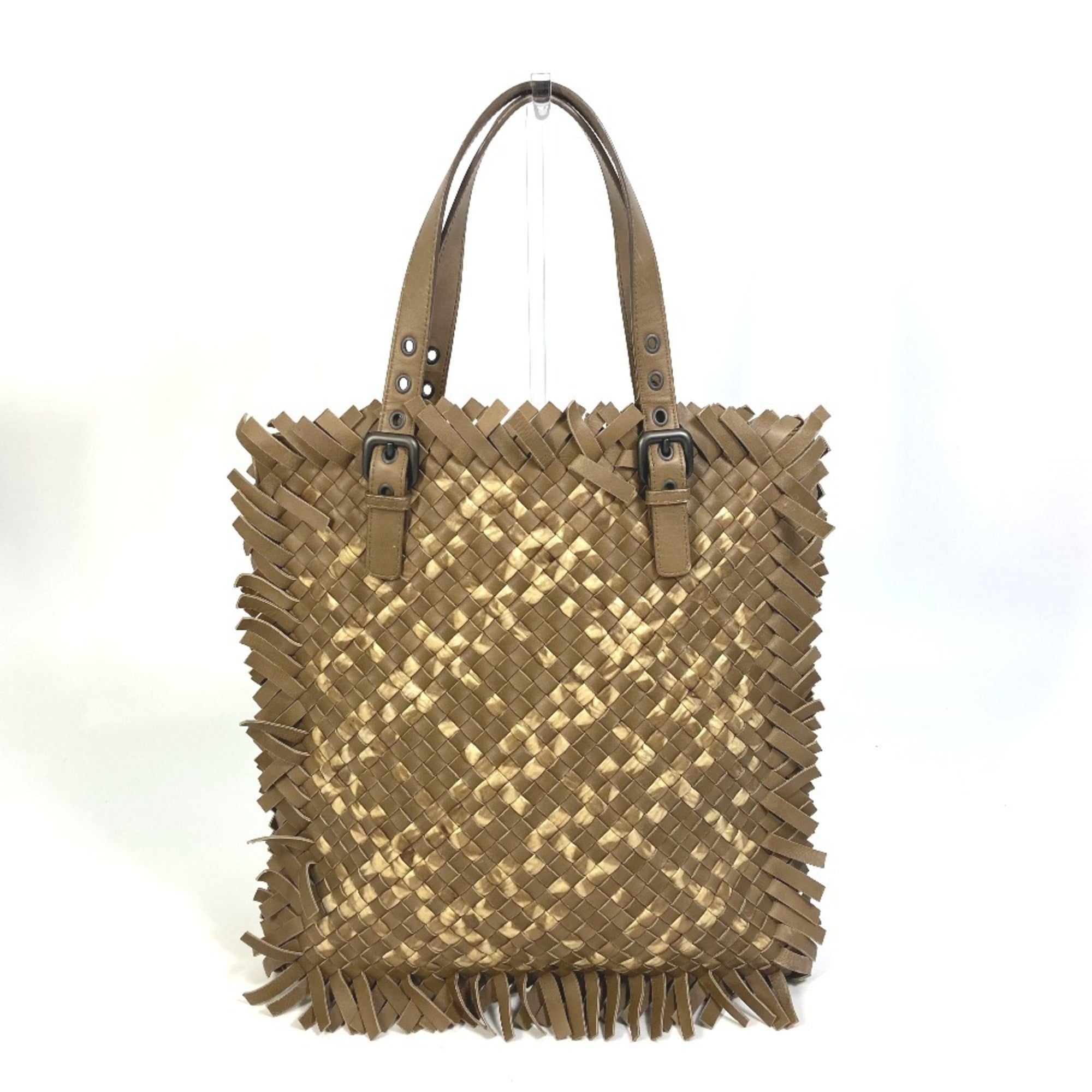 Bottega Veneta Intrecciato Beige Leather Tote Bag