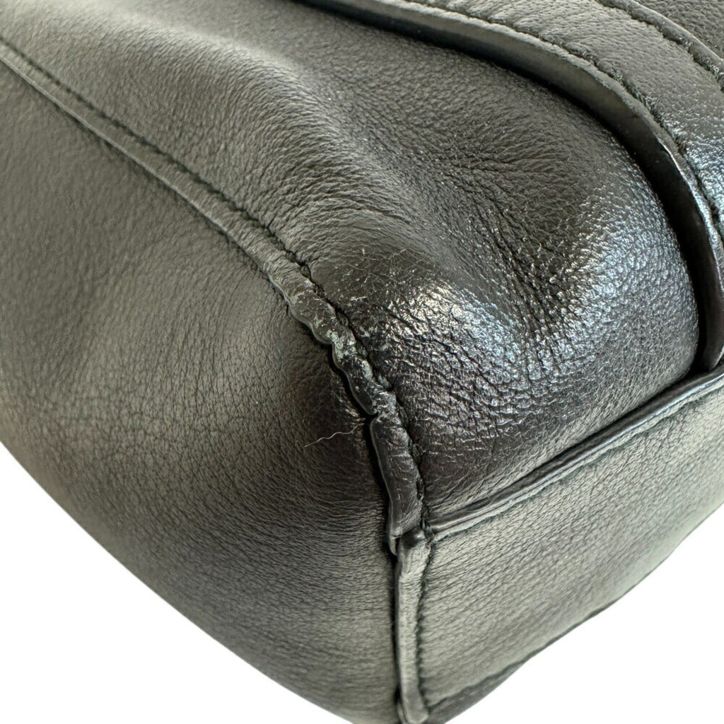 Balenciaga Black Leather Hand