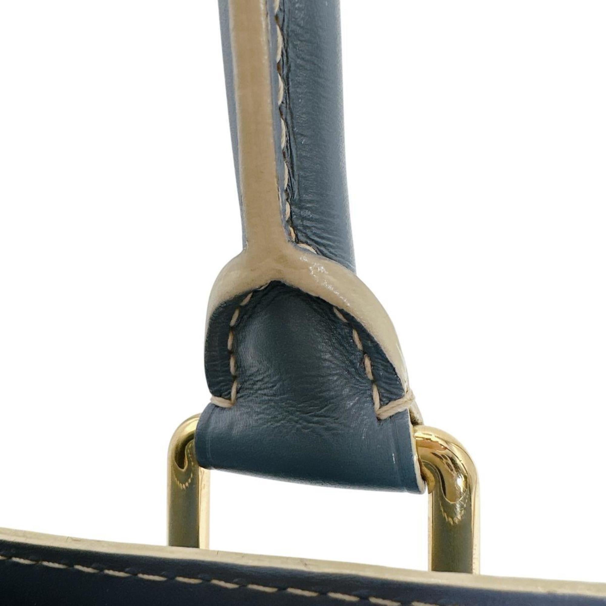 Louis Vuitton Blue Leather Handbag