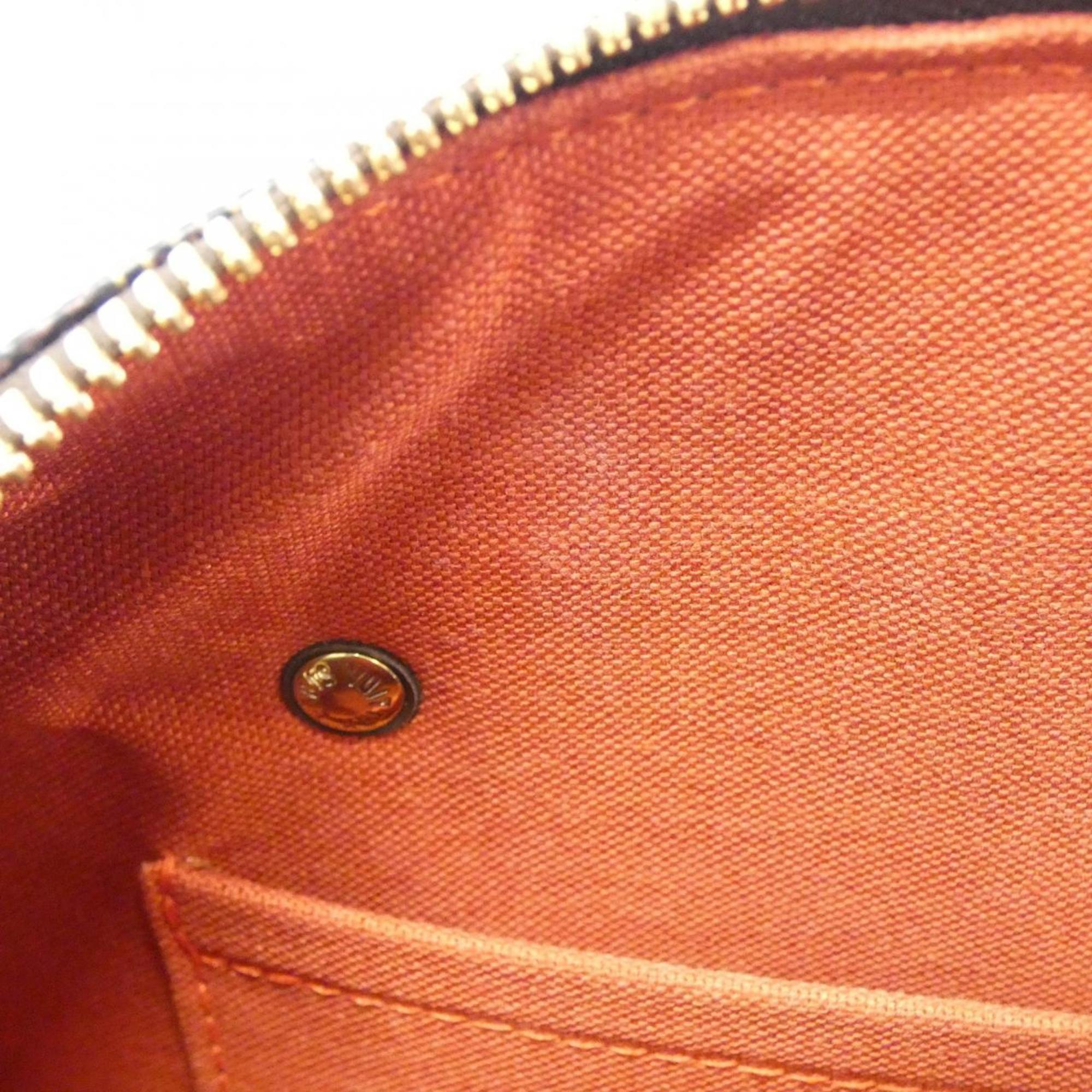 Louis Vuitton Brown Coated Canvas Handbag