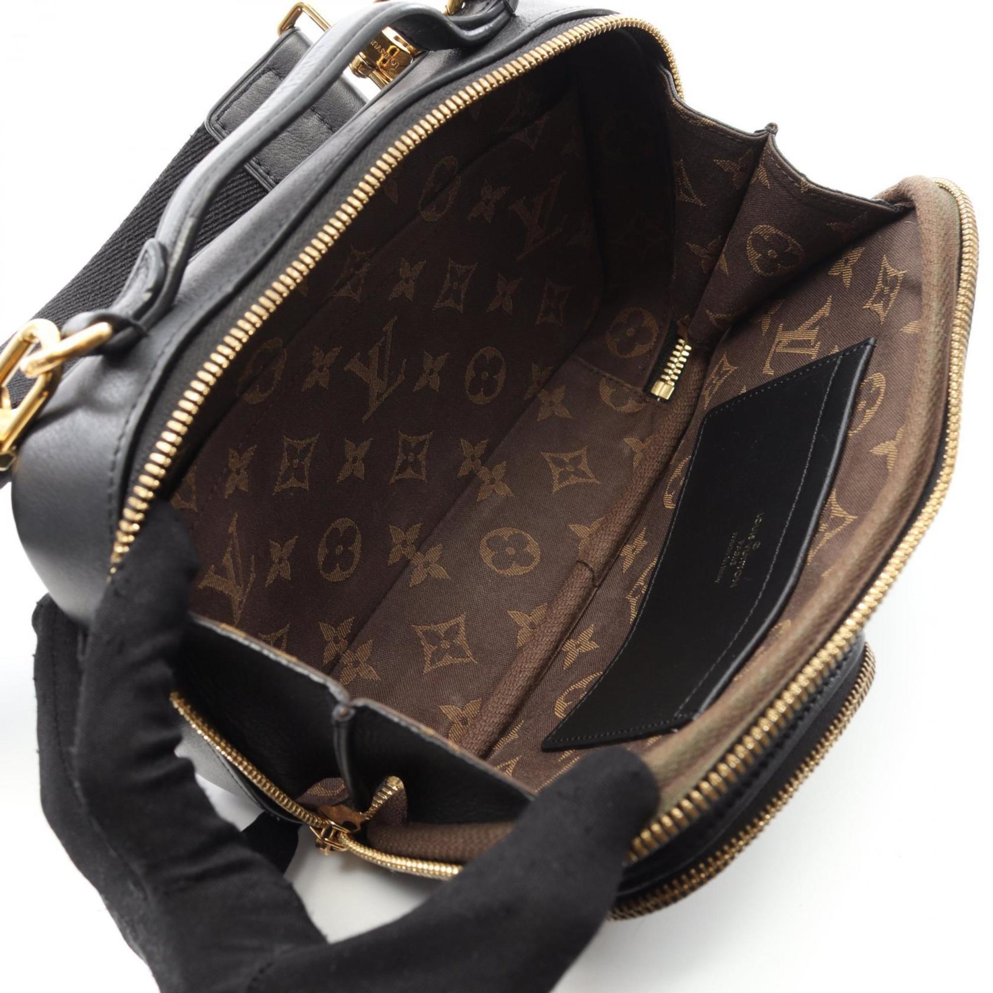 Louis Vuitton Black Noir Leather Shoulder Bag