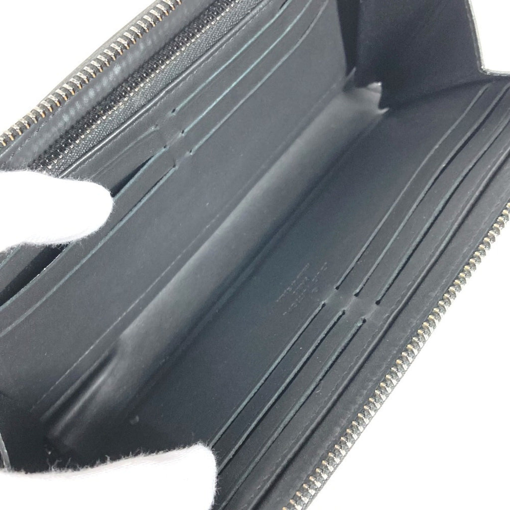 Louis Vuitton Black Noir Leather Long Bill Wallet