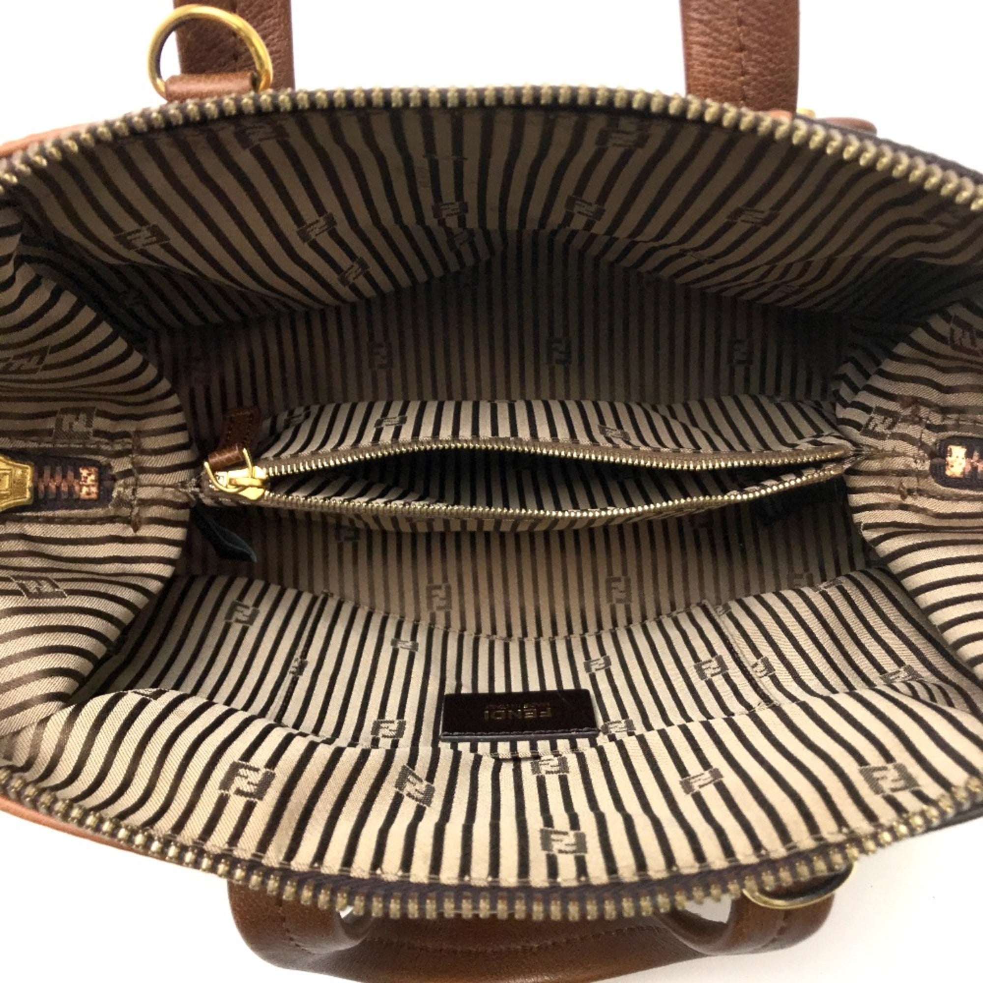 Fendi Brown Leather Handbag