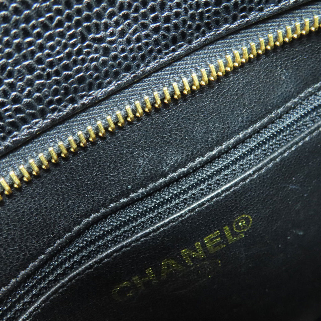 Chanel Black Leather Tote Bag