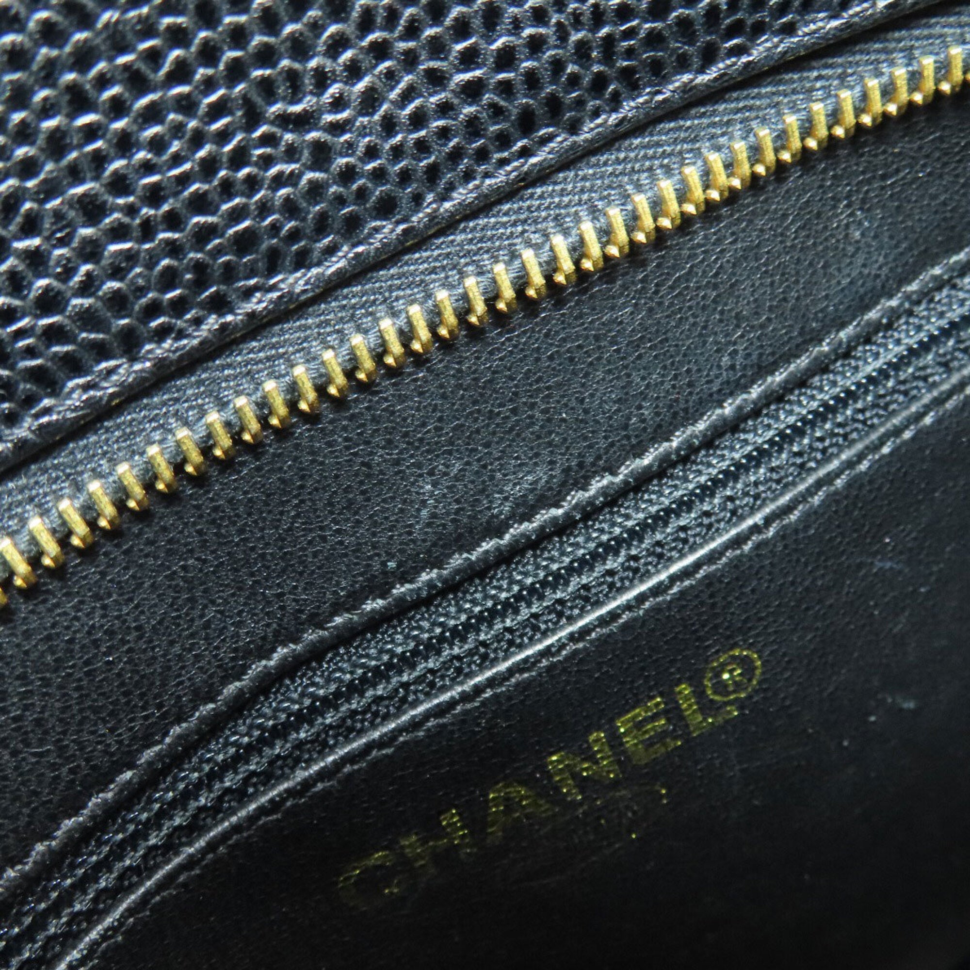 Chanel Black Leather Tote Bag